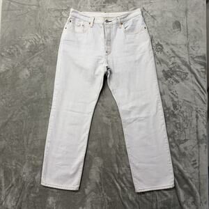 Levi’s Premium 501 '90s Jeans Women's 31x30*Fits33x29 White Straight Leg Cotton